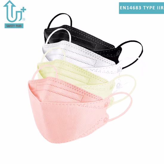 Тип II R Модная 3D белая маска для лица из нетканого материала, выдутая из расплава