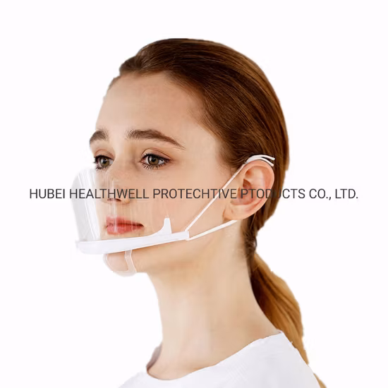 Чехол против слюны, пищевая защита от пены, висячие уши, прозрачная маска для рта